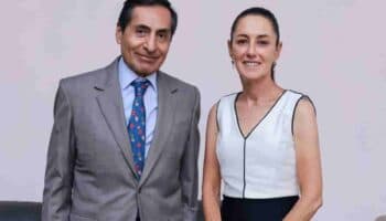 Claudia Sheinbaum se reúne con Rogelio Ramírez de la O