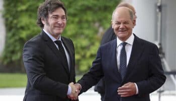 Milei se encuentra con Scholz en su primera reunión de trabajo con un líder socialista