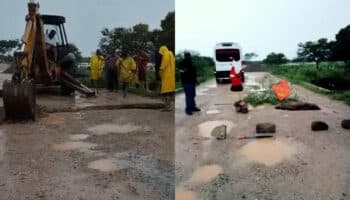 Oaxaca: Fuertes lluvias en el Istmo dejan incomunicada carretera