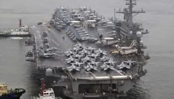 Portaaviones estadounidense de propulsión nuclear llega a Corea del Sur para maniobras