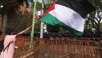 Videos | Contramarcha LGBT+ protesta en la embajada de Israel por el genocidio en Gaza