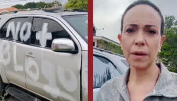 María Corina Machado denuncia atentado: vandalizaron los vehículos y les cortaron los frenos