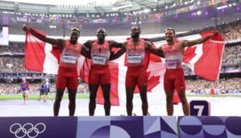 París 2024: Canadá gana el relevo 4x100 metros planos varonil