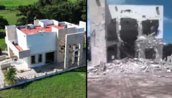 Destruyen por completo mausoleo familiar de Dámaso López, posiblemente con maquinaria pesada