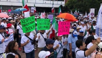 Estudiantes de Derecho de la UNAM protestan contra reforma judicial