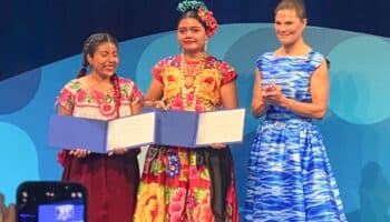 Jóvenes zapotecas ganan Diploma de Excelencia en el Premio del Agua en Estocolmo