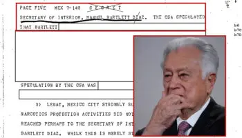 Gobierno de EU tenía 'fuerte sospecha' sobre vínculos de Bartlett con narcos | Documento