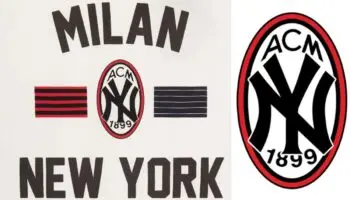 NY Yankees y AC Milan fusionan sus logos en nueva colaboración