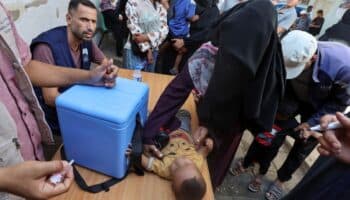 UNRWA celebra el avance de la campaña contra la polio en Gaza