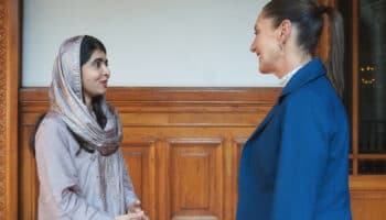 Sheinbaum recibe a Malala en Palacio Nacional