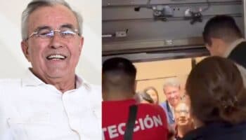 Rubén Rocha y Monreal quedaron atrapados en elevador de la Cámara de Diputados | Video