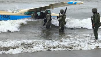 Fuerza Aérea intercepta avioneta con 500 kilos de cocaína en Ixhuatán, Oaxaca