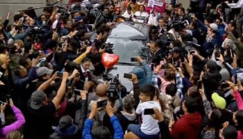 Video | Así se trasladó Sheinbaum para recibir la Banda Presidencial
