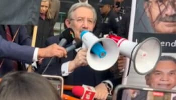 ‘Estamos tristes’, ministro Aguilar habla con trabajadores tras votación de la Reforma Judicial