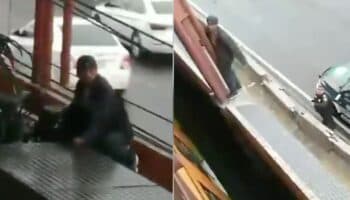 Videos | Otro incidente en el Metro; hombre sube al techo de un tren en la estación Guelatao
