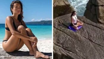 Influencer rusa muere tras ser arrastrada por una ola mientras practicaba yoga