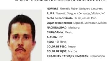 EU aumenta recompensa por El Mencho; ofrece 15 millones por líder del CJNG