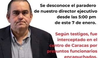 ONG responsabiliza al gobierno de Maduro por desaparición de su director