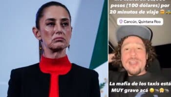 Sheinbaum opina sobre cobro excesivo de taxi a Luisito Comunica en Cancún