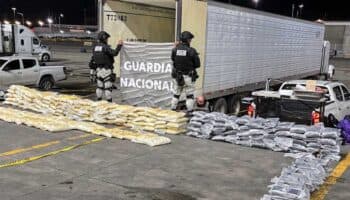 La Guardia Nacional asegura más de media tonelada de metanfetamina en la frontera con EU