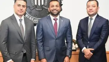 García Harfuch se reúne con director del FBI