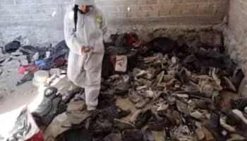 Jalisco | Una carta de despedida, zapatos y listas entre los objetos del centro de exterminio en Teuchitlán