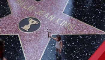 Billie Jean King es la primera deportista con una estrella en Hollywood