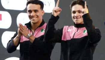 Mexicanos Olvera y Celaya ganan oro en saltos en Guadalajara | Video