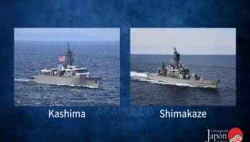 Zarparon buques japoneses tras visita diplomática y cultural en Acapulco
