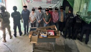 Detienen en Chiapas a nueve presuntos integrantes del Cártel de Sinaloa