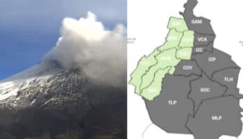 Popo emite ceniza volcánica; caerá en CDMX, Edomex e Hidalgo