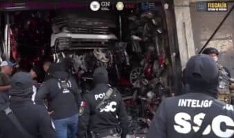 Detienen a 31 y aseguran más de 11 mil toneladas de autopartes en CDMX