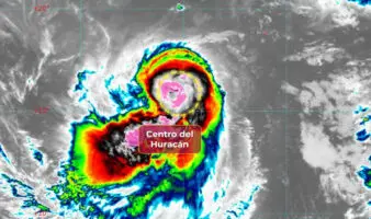 Huracán Narda mantiene categoría 1 y genera oleaje elevado en el Pacífico