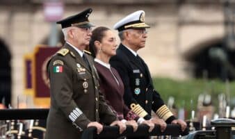 "Ninguna potencia extranjera decide por nosotros", declara Sheinbaum durante desfile militar