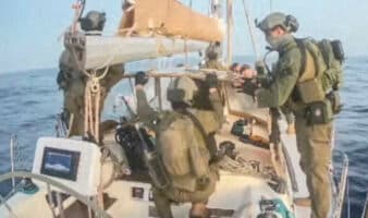 Casi todos los barcos de la flotilla fueron interceptados por Israel