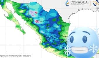 Aire ártico provocará un martes 'muy frío' en casi todo México