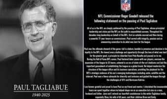 Fallece Paul Tagliabue, excomisionado de la NFL, a los 84 años