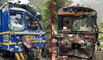 Choque frontal entre dos trenes con rumbo a Machu Picchu deja 1 muerto y 30 heridos | Video