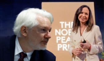 Assange denuncia a Fundación Nobel por facilitar crímenes de guerra con premio a Machado