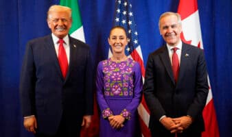 Trump afirma que comercio fue tema central en reunión con Sheinbaum y Carney en sorteo del Mundial 2026