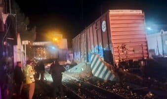 Vagón de Ferromex se descarrila en zona fronteriza de Nogales