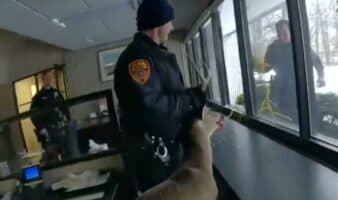 Video | Ciervo irrumpe en banco de Nueva York: Rompe una ventana y corre libre por la sucursal