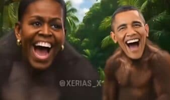 Trump comparte vídeo mostrando a Barack y Michelle Obama como una pareja de monos