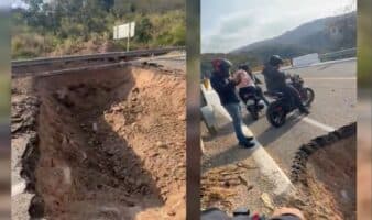 Abren zanja sobre la carretera 544 tras operativo que abatió a 'El Mencho'