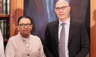 Titular de Segob presume supuestos avances ante comisionado de la ONU para los Derechos Humanos