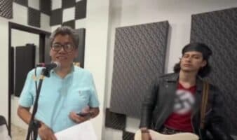 Saúl Monreal elimina video musical acompañado de bajista con playera nazi