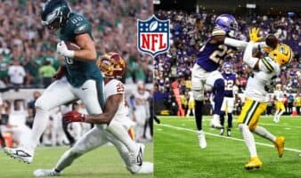 Eagles doblegan a los Commanders, Vikings sorprenden a los Packers
