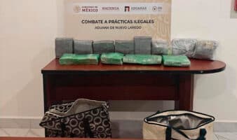 Detectan 769 mil 755 dólares ocultos en 12 paquetes en la Aduana de Nuevo Laredo