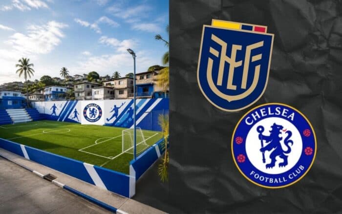 Inauguran en barrio popular de Ecuador una cancha de futbol renovada por el Chelsea