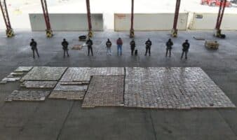 Decomisan 627 kilos de droga oculta en un contenedor en Ecuador